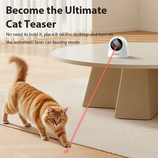 Interactive Laser Cat Toy — Automatic 360° Rotating (ROJECO)