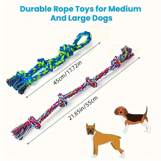 Knot Dog Chew Toy — Indestructible Rope Tug Toy for Medium & Large Dogs