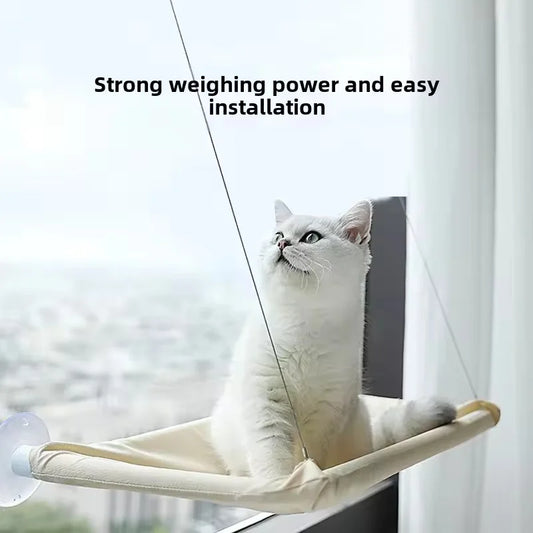 Cat Window Perch Hammock — Suction Cup Mount, All Seasons