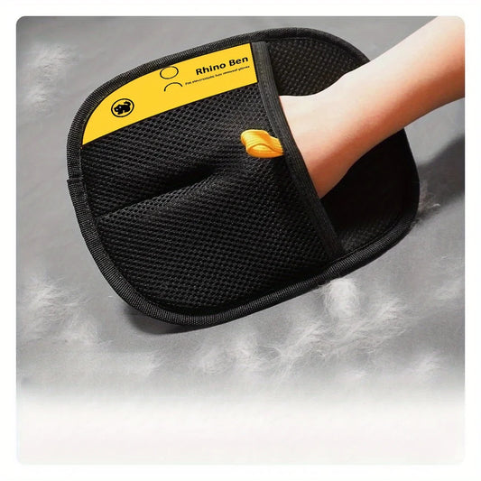 Pet Grooming Deshedding Glove — 2-Piece Set, Dogs & Cats
