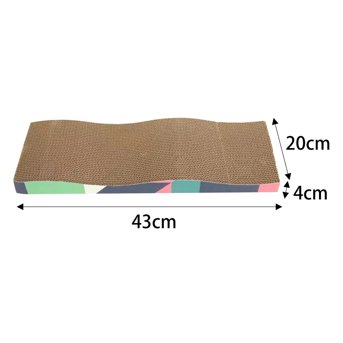 Cat Scratcher Lounge Pad — Reversible Cardboard, Catnip Included