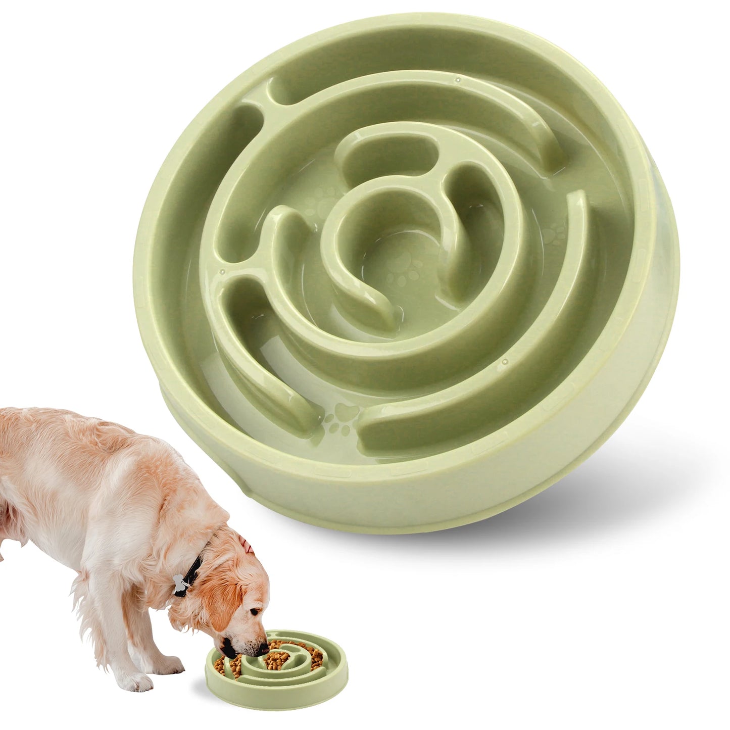 Slow Feeder Dog Bowl — Anti-Bloat Maze Design, Non-Slip, All Sizes