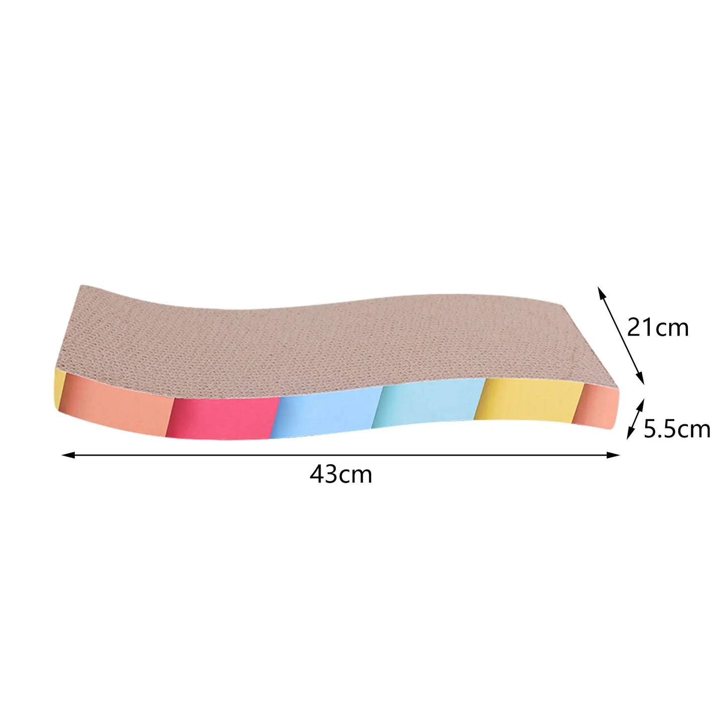 Cat Scratcher Lounge Pad — Reversible Cardboard, Catnip Included