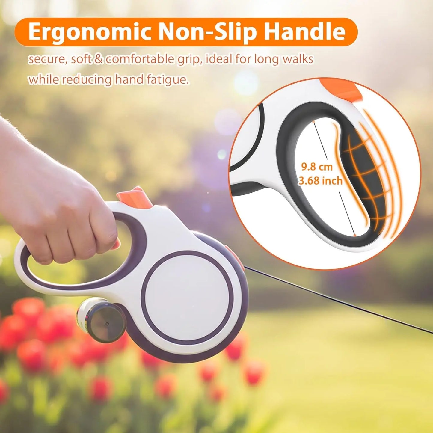 Retractable Dog Leash — Heavy Duty 5m/8m, Fits Small to Large Dogs (Up to 50kg)