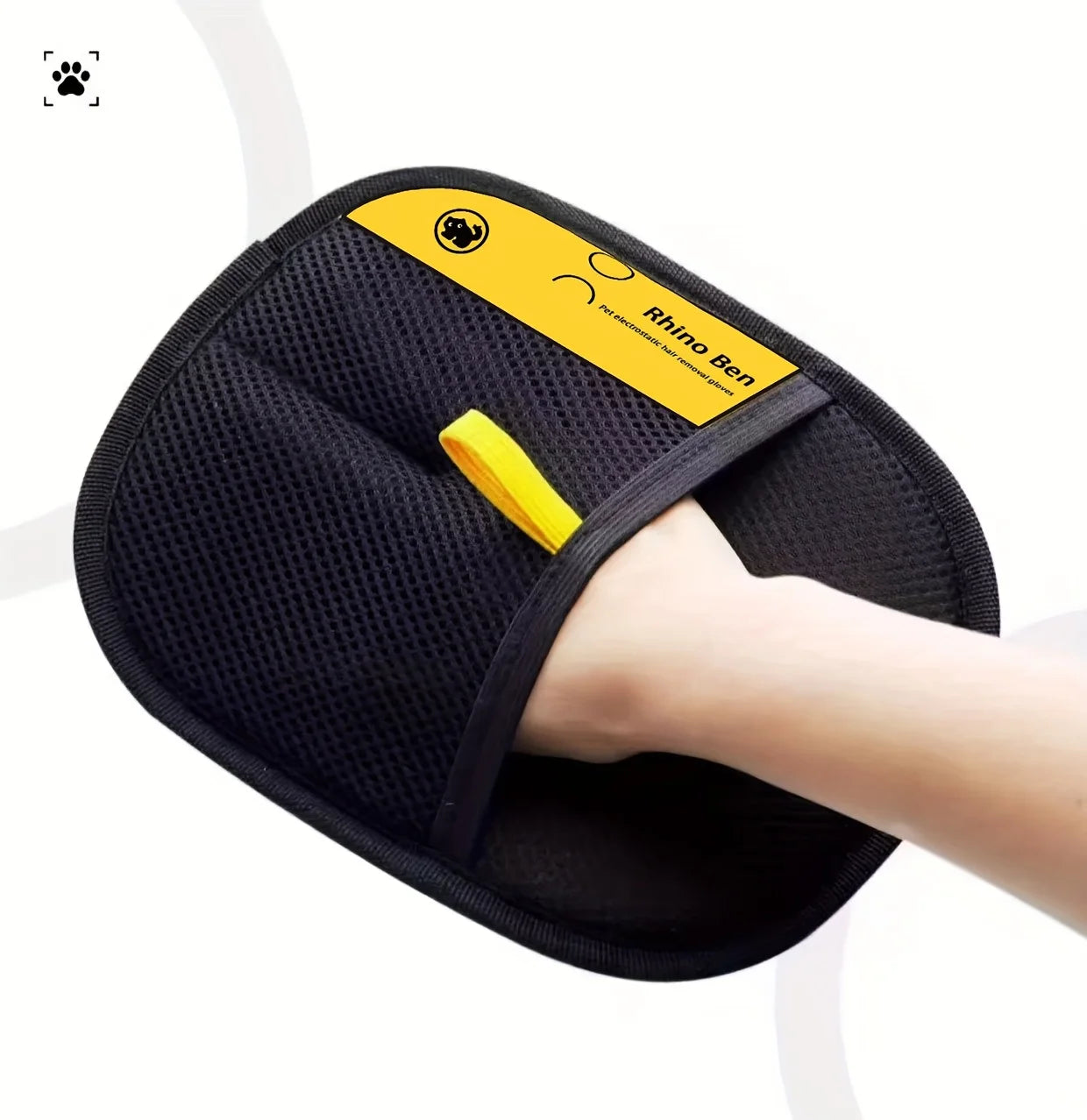 Pet Grooming Deshedding Glove — 2-Piece Set for Dogs & Cats