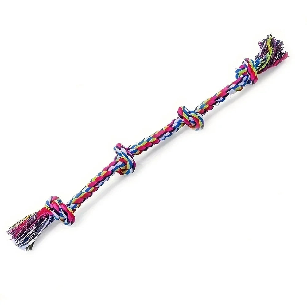Indestructible Dog Rope Chew Toy — Heavy Duty Knot Tug Toy, Medium & Large Dogs