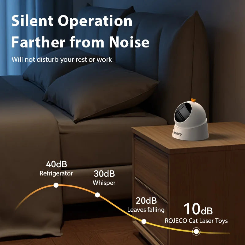 Automatic 360° Laser Cat Toy — Interactive Rotating Teaser, Indoor Cats