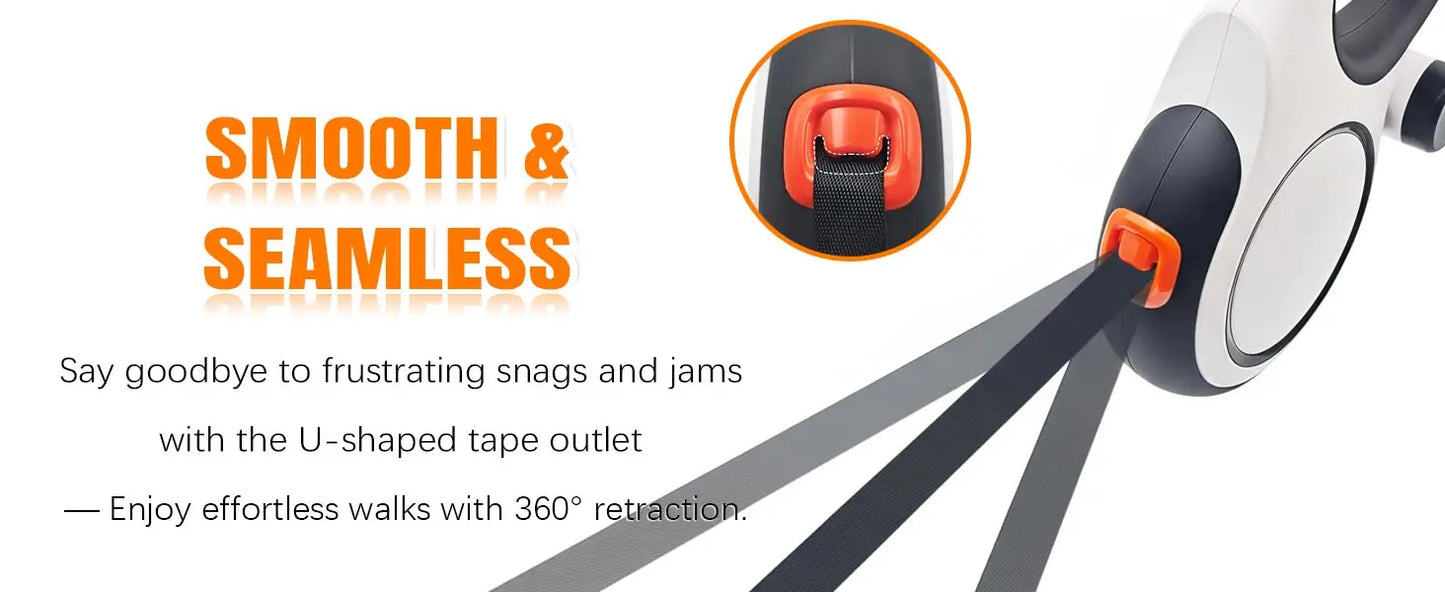 Retractable Dog Leash — Heavy Duty 5m/8m, Fits Small to Large Dogs (Up to 50kg)