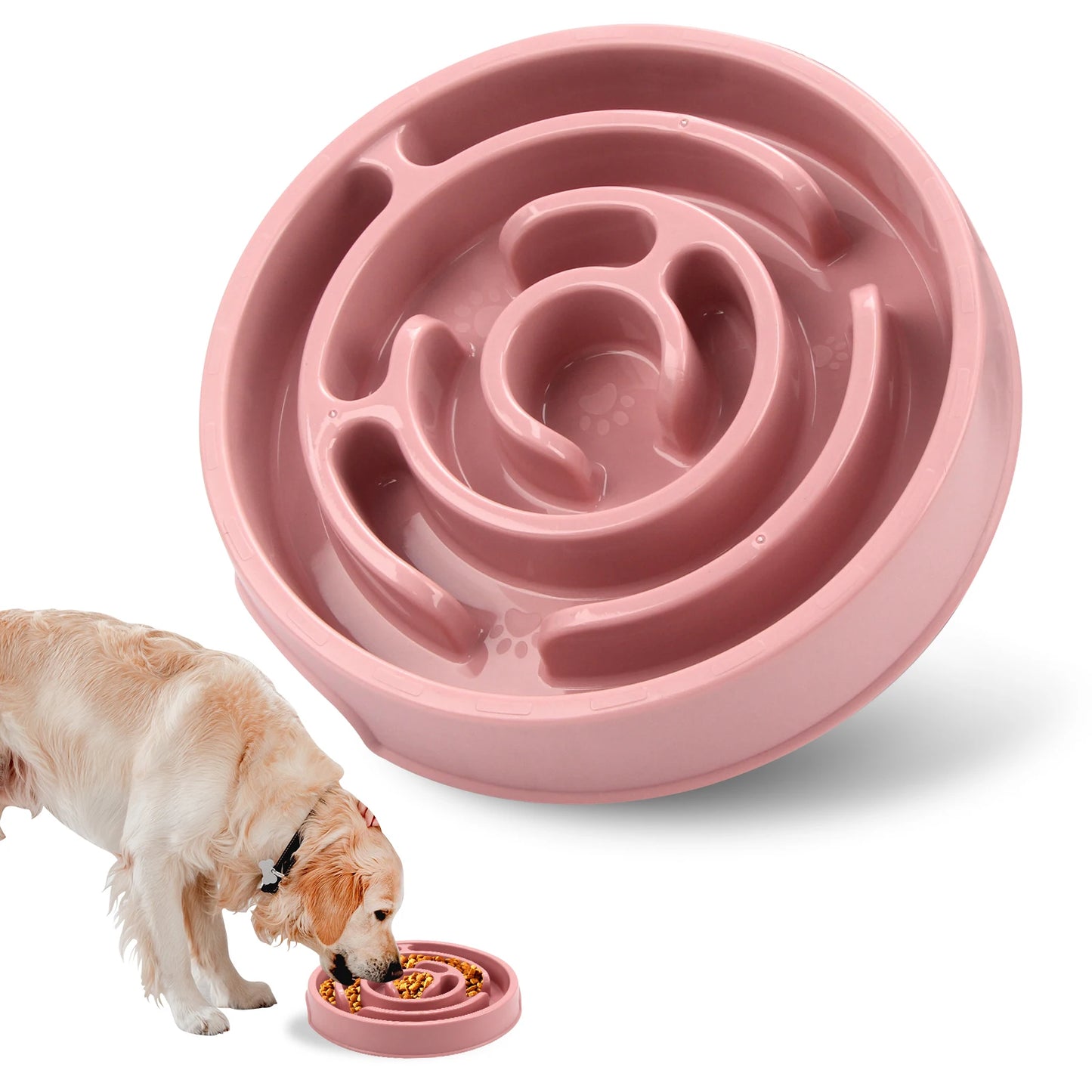 Slow Feeder Dog Bowl — Anti-Bloat Maze Design, Non-Slip, All Sizes