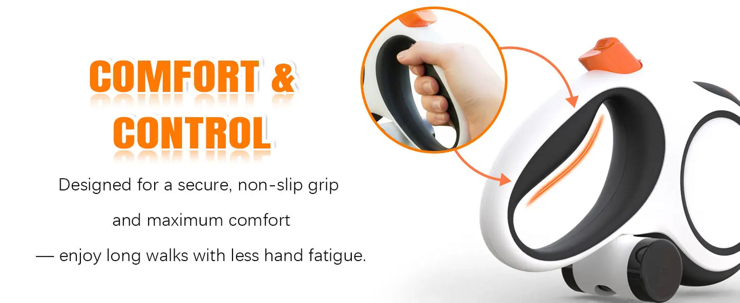Retractable Dog Leash — Heavy Duty 5m/8m, Fits Small to Large Dogs (Up to 50kg)
