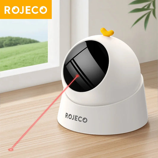 Interactive Laser Cat Toy — Automatic 360° Rotating (ROJECO)