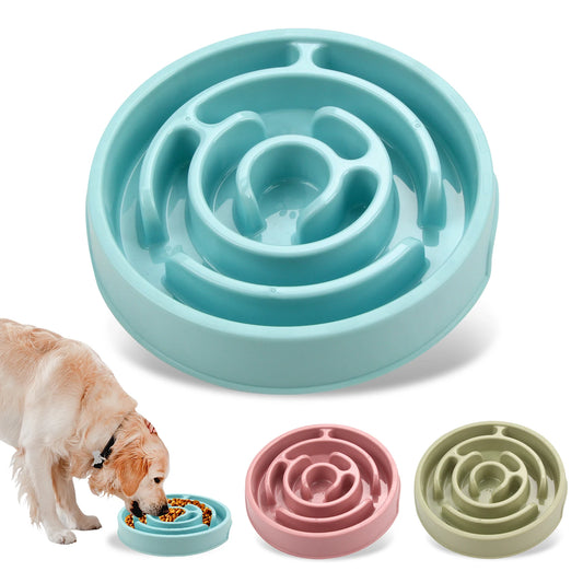 Slow Feeder Dog Bowl — Anti-Bloat Maze Design, Non-Slip, Fits Small to Large Dogs