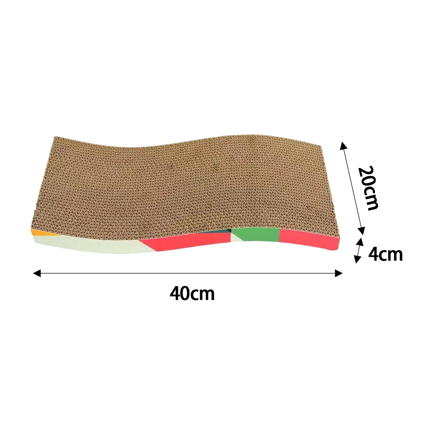 Cat Scratcher Lounge Pad — Reversible Cardboard, Catnip Included