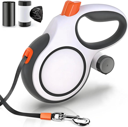 Retractable Dog Leash — Heavy Duty 5m/8m, Adjustable, Fits Small to Large Dogs