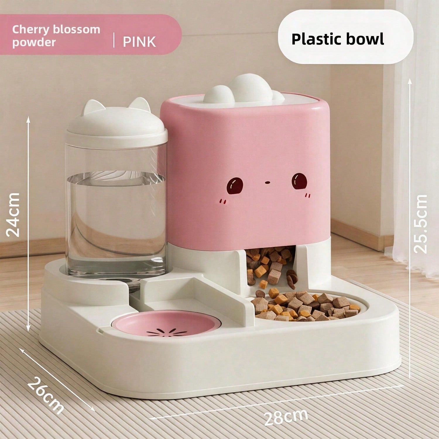 2-in-1 Automatic Pet Feeder and Water Dispenser